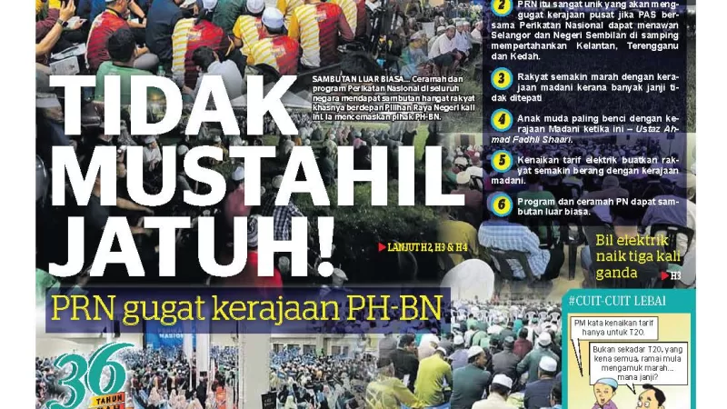 Tidak mustahil jatuh!